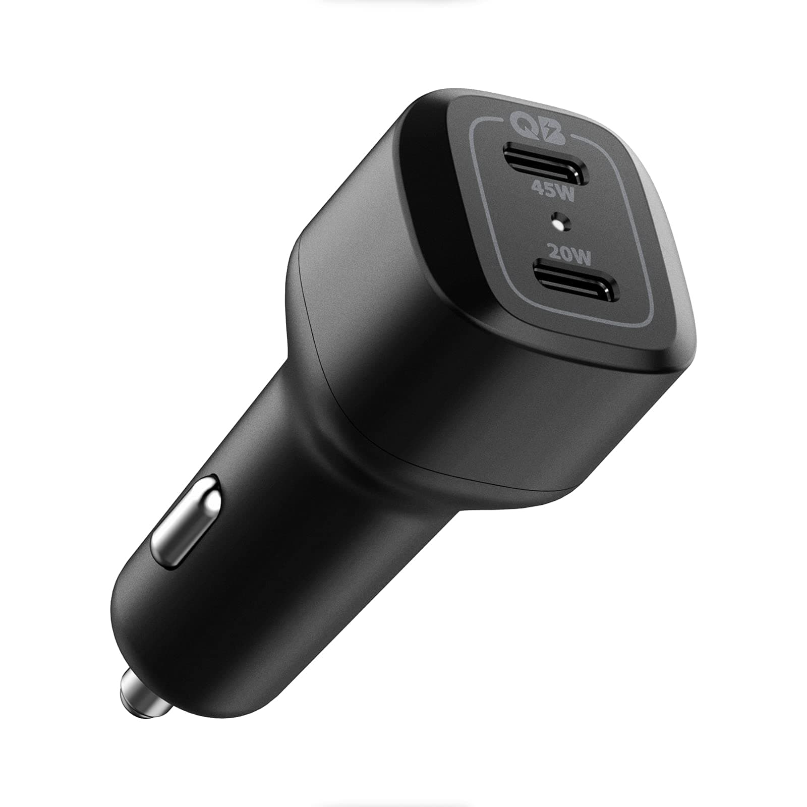 Spigen Usb C Car Charger, 65W Dual Usb Car Charger Fast Charge (Pd 3.0 45W + 20W) Type C Car Adapter For Cellular Phones (Iphone 13 Pro Max 13 Mini 12
