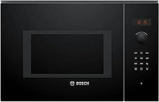 Bosch 25 Litre Series 6 Built-In Microwave Oven Stainless Steel Microwave Oven (BEL553MB0I,Black)