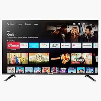 BUSH android 108 cm (43 Inches) Full HD Ready Certified Smart LED TV 43SFLMax(Black) (2022 Model)