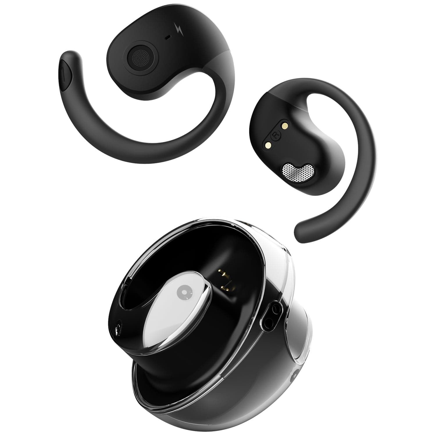 Fire-Boltt Newly Launched Aero Glide Open Ear Wireless TWS Earbuds, Custom EQ, Bluetooth 5.4 Earphones, 50H Playtime, Fast Charging Case, 50ms Low-Lat...