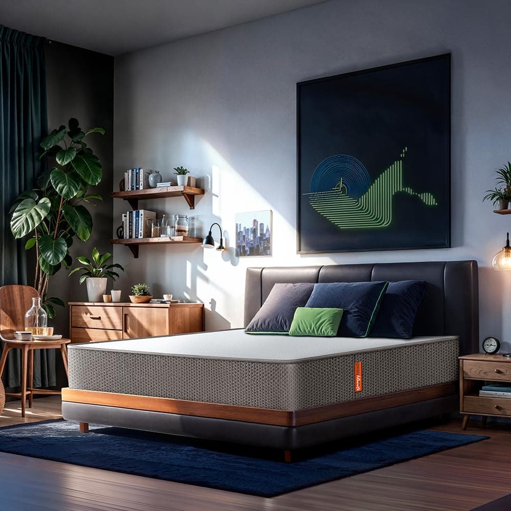 Sleepyhead Flip - Dual Sided High Density Foam Mattress with Firm & Soft Sides, 75x48x6 inches (Double Size)