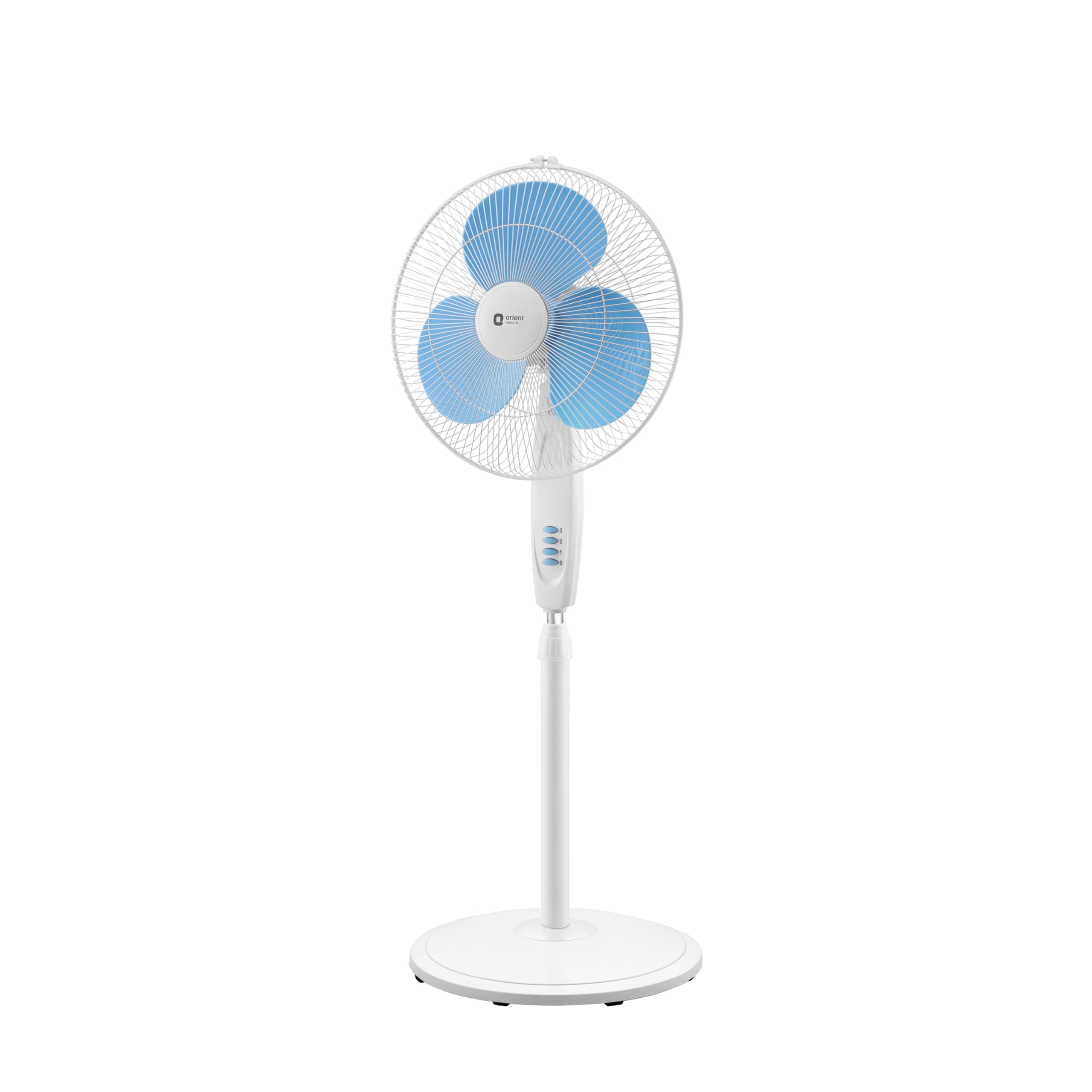 Orient Electric Stand-82 400mm Pedestal Fan (Crystal White/Sky Blue)