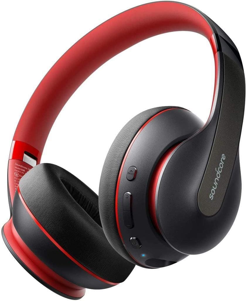 Soundcore Anker Wireless Headphone Life Q10 Over Ear and Foldable, Hi-Res Certified Sound, 60-Hour Playtime and Fast USB-C Charging, Deep Bass, Aux In