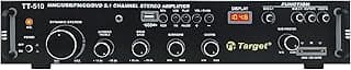 TARGET – TT 510 5.1 CHANNEL SURROUND SIX TRACKS PVR STEREO HOMETHEATRE AMPLIFIER WITH 80 WATTS OUTPUT USB,AUX,BLUTHOOTH,AV,2RC-BUILT IN BLUETHOOTH, PE