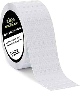Beflix High Intensity Radium Reflective Tape - 3 Meters in Length 48mm / 2" Width - 1 Roll Per Pack - For car Bike and commercial vehicles Conspicuity...
