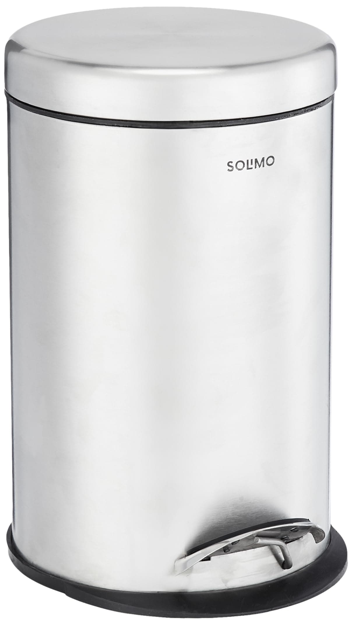 Amazon Brand - Solimo Stainless Steel Pedal Dustbin 8" X 13"