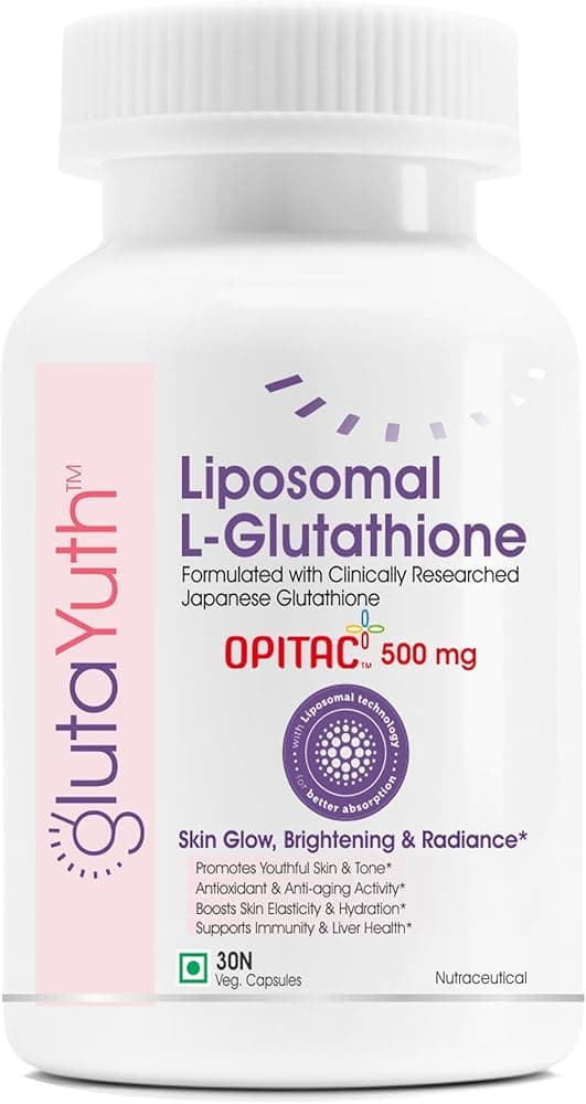 Liposomal OPITAC 500 JAPANESE L-Glutathione 500 mg with Phosphatidylcholine Phospholipid Technology Youthful Skin, Glow, Radiance Complex (30 Veg Caps...