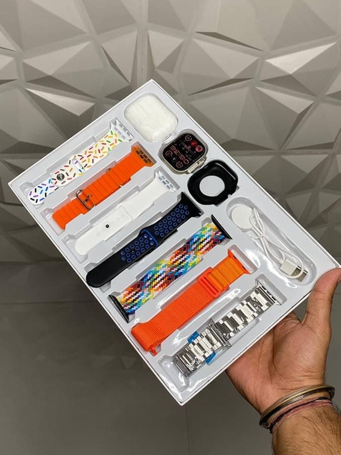 BTB I20 Ultra 2 Max Suit Silver Smartwatch with Bluetooth Calling, Fitness & Health Tracker, 2.09" HD Display, Multi-Sports Mode