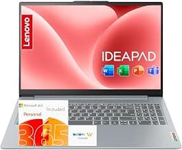 Lenovo IdeaPad Slim 3i • 15.6" FHD Laptop with Microsoft 365 • Intel N100 • 4GB DDR5 RAM • 128GB SSD • 1TB Cloud Storage •...