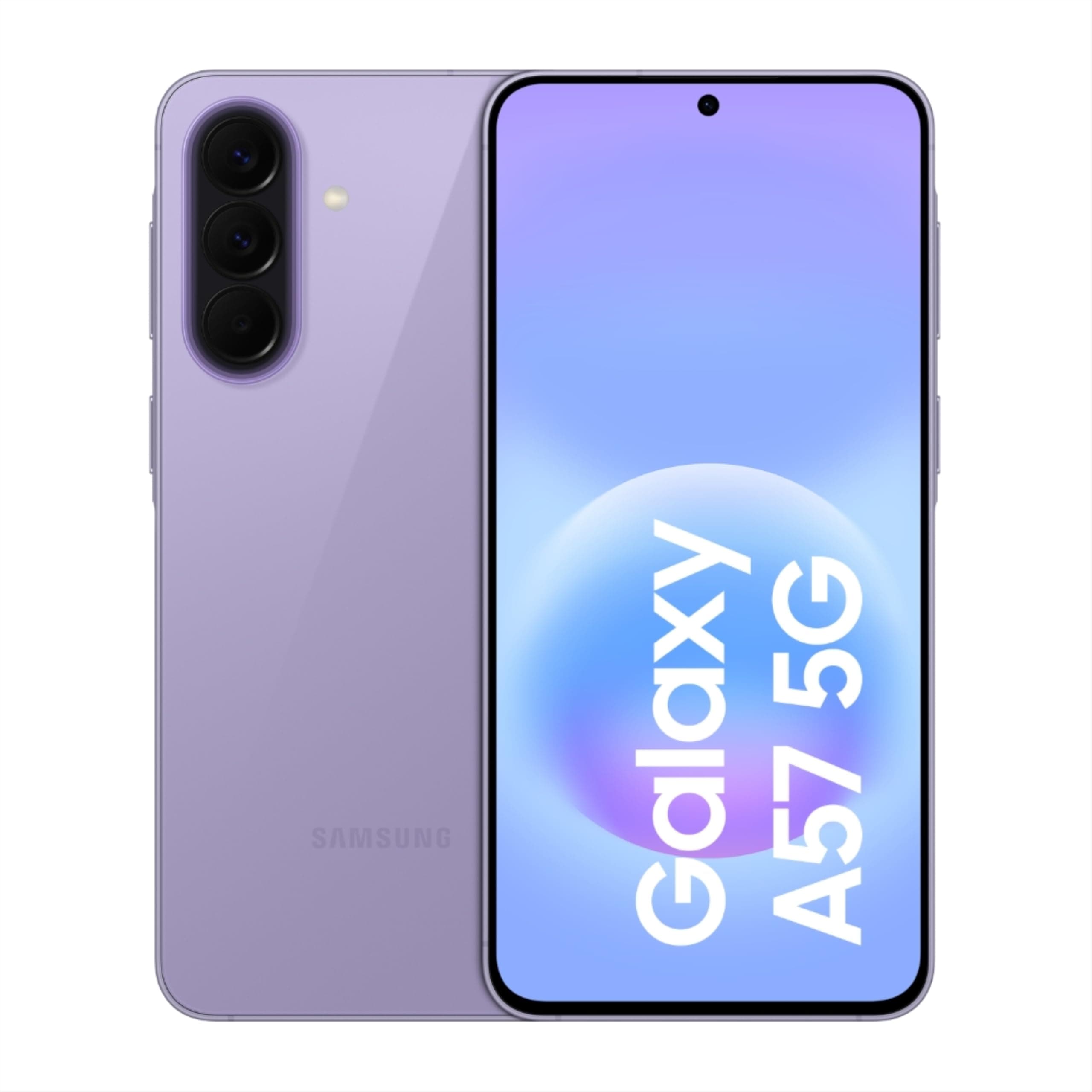 Samsung Galaxy A57 5G (Awesome Lilac, 8GB RAM, 256GB Storage), Agentic AI, Triple Camera with Nightography Video, 2 Days Battery Life, 6 Gen OS Upgrad...