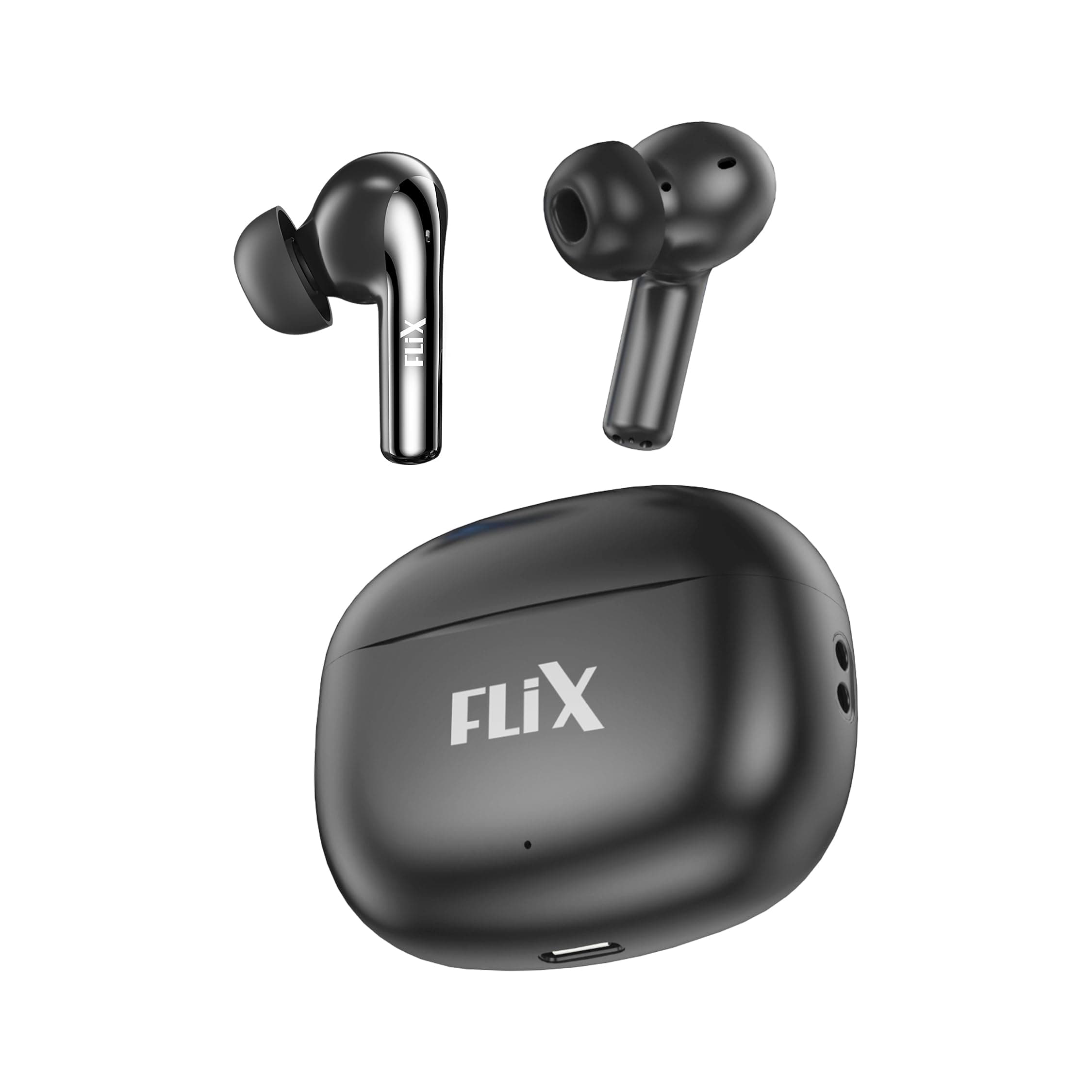 FLiX (Beetel T16 Nitro Buds True Wireless in Ear, Bluetooth v5.3(Quick Paring), 10mm Super Bass Drivers, IPX4 Rated, Dual Mic, Touch Controls, 50hrs P...