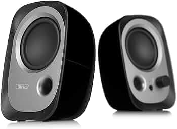 Edifier R12U Stereo Computer Bookshelf Speakers - Red Black
