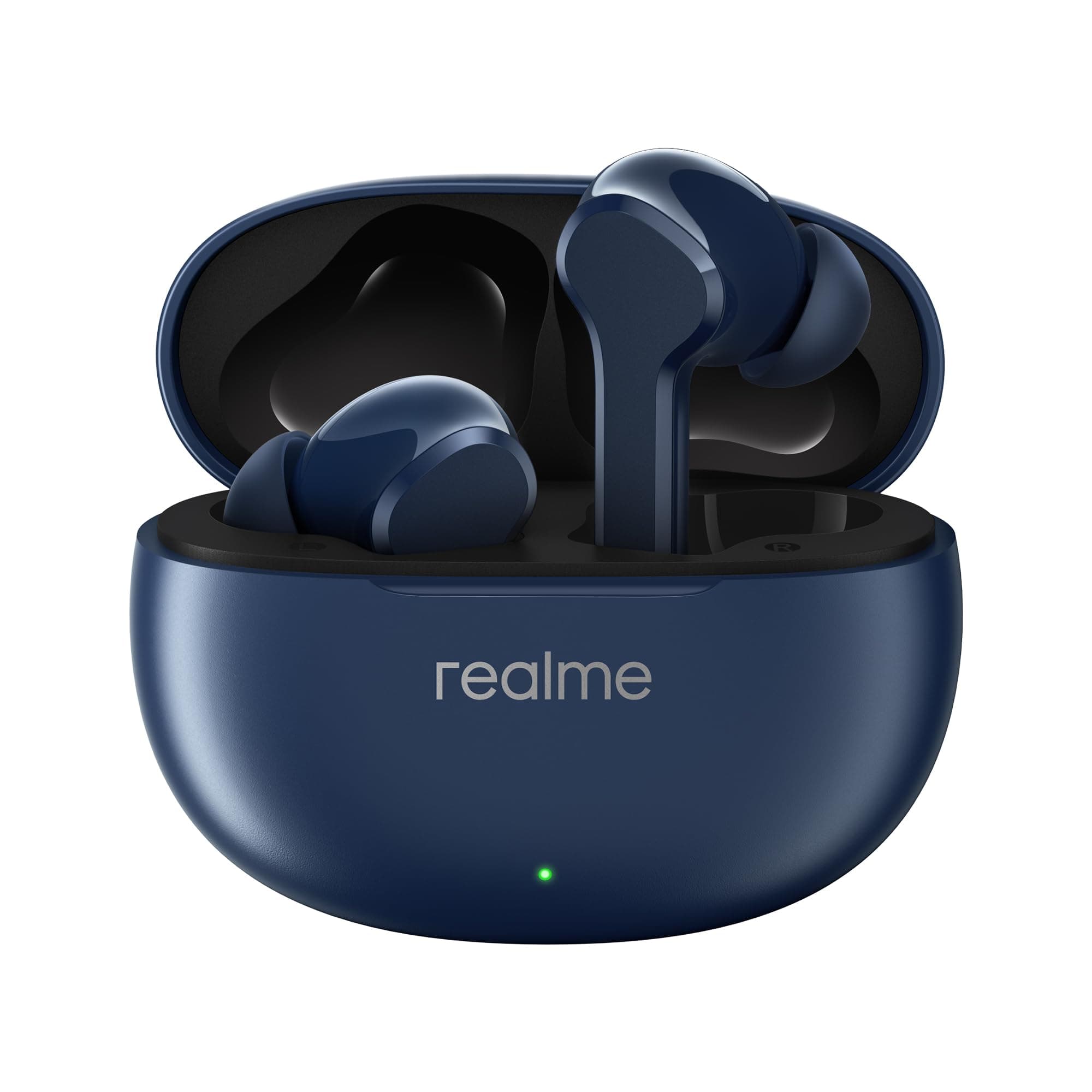 realme Buds T110 with AI ENC for Calls, Upto 38 Hours of Playback and Fast Charging Bluetooth Headset (Jazz Blue, True Wireless)