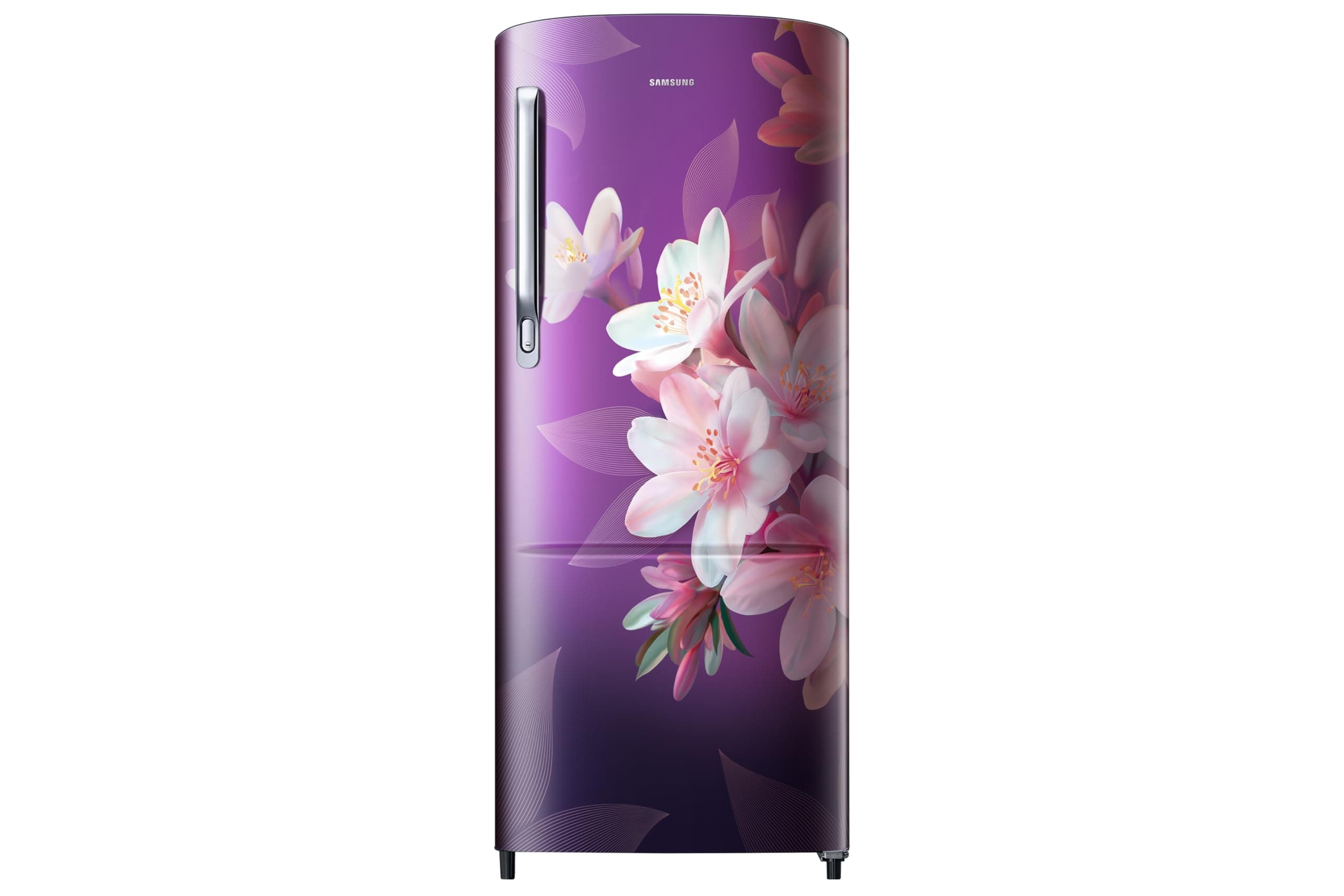 Samsung 183 L, 3 Star, Digital Inverter, Direct-Cool Single Door Refrigerator (RR20H1723WB/HL, Wild Lily Blue, Single Touc...