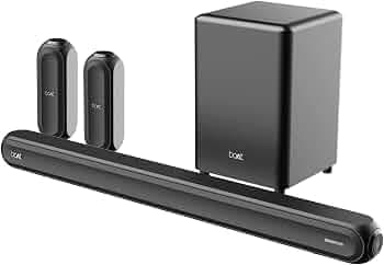 (Refurbished) boAt Aavante Bar 3200D Soundbar with Dolby Audio,350W RMS Signature Sound,5.1 Channel,3D Surround Sound,Dual Wireless Rear Speakers&Mast...