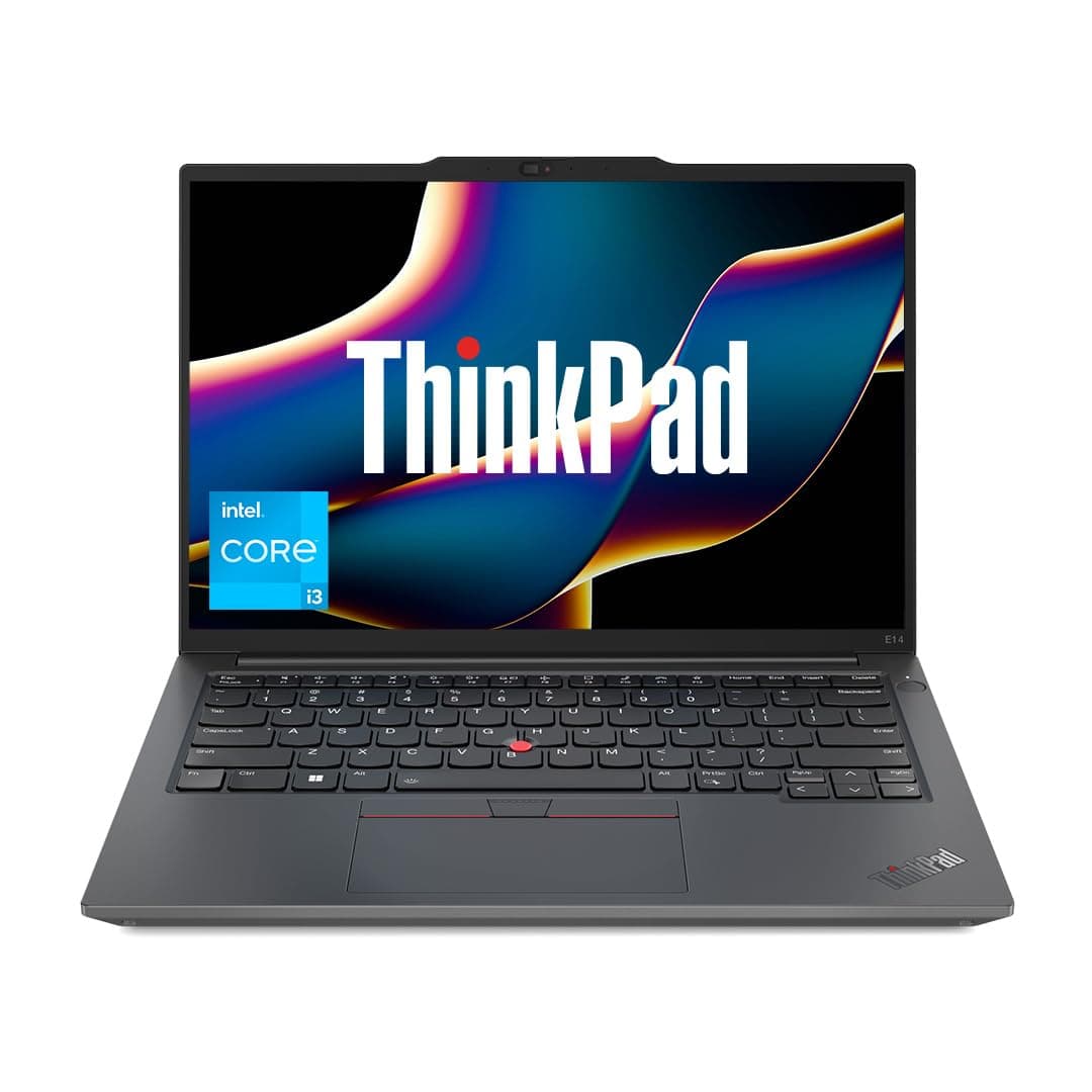 Lenovo ThinkPad E14 Intel Core i3 13th Gen 14" WUXGA IPS 300 Nits Thin and Light Laptop (8GB RAM/512GB SSD/Windows 11 Home/FPR/Black/1Y Onsite/1.41 kg...