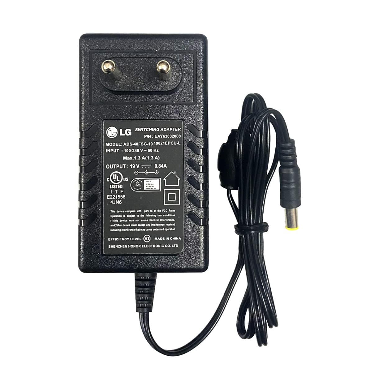 7SEVEN 19v 0.84a Adapter for LG Monitor ADS-15FSG-19 19015GPG-1 ADS-40FSG-19 Supportable for LG 18.5 inch 19 inch 21.5inch 22inch 24inch 27inch Monito