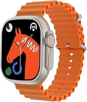 QUASHWIN T-800 Ultra Series Biggest Display Smart Watch with Bluetooth Calling, Voice Assistant &123 Sports Modes, 8 Unique UI Interactions, SpO2, 24/...