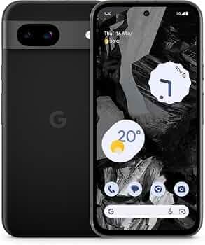 Pixel 8a 5G AI Smartphone (Obsidian, 8GB RAM, 256GB Storage) Tensor G3 Processor | OLED Display | Nano-SIM and eSIM | 4492 mAh Battery