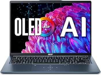 Acer Swift Go 14 Built-in AI PC Premium Laptop Intel Core Ultra 7 155H (14-inch OLED WQXGA+/16GB LPDDR5X/1TB SSD/Intel Arc Graphics/1440p Camera with ...
