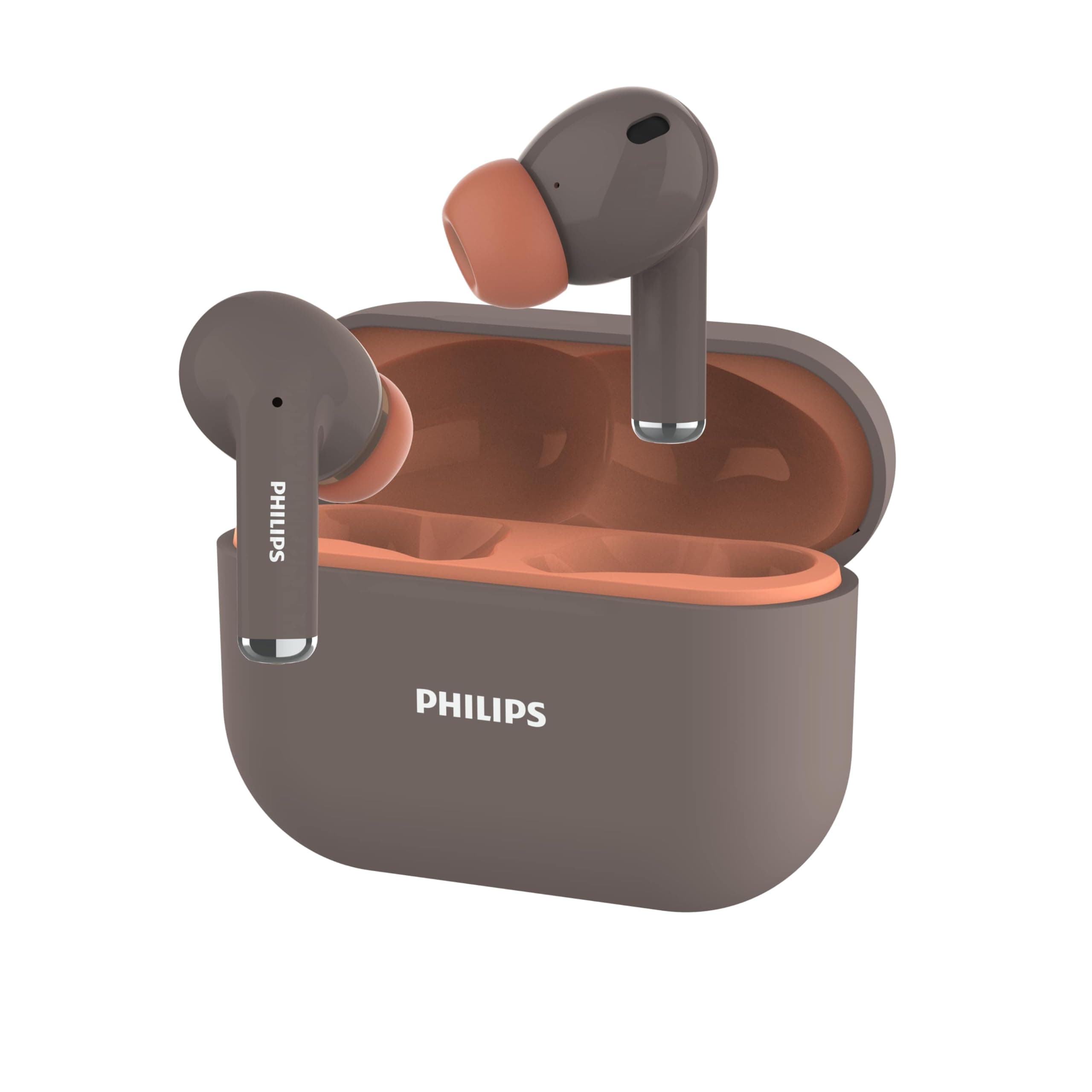 PHILIPS Audio TAT1169BN/94 True Wireless in Ear Earbuds with Pocket Sized Charging Case, Play Time Upto 55Hrs, 12mm Dynamic Drivers, Inbuilt Mic, IPX4...