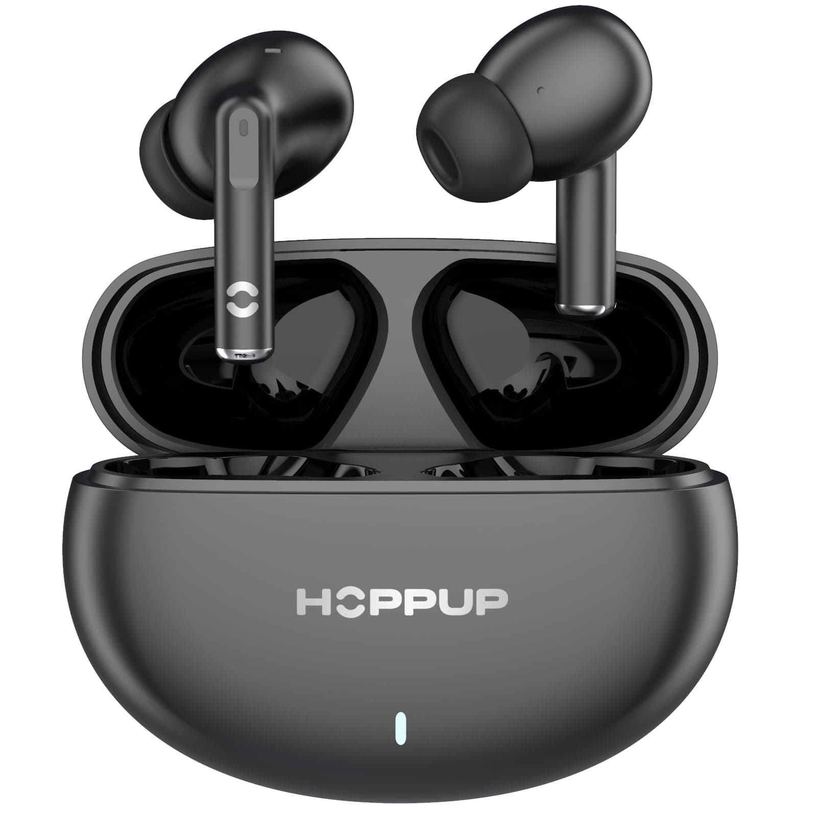 HOPPUP AirDoze Fusion Earbuds with 13MM Drivers, 40H Playtime, Rage Mode,ENC & Type-C Bluetooth Headset (Black, True Wireless)