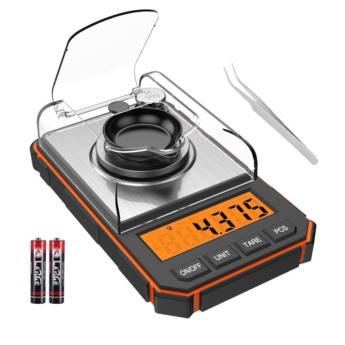 Cason Milligram Pocket Scale, 50g/0.001g Portable Mini Weighing Machine,Gold Weighing Machine, Digital Pocket Weight Machine for Jewellery, Powder, Me...
