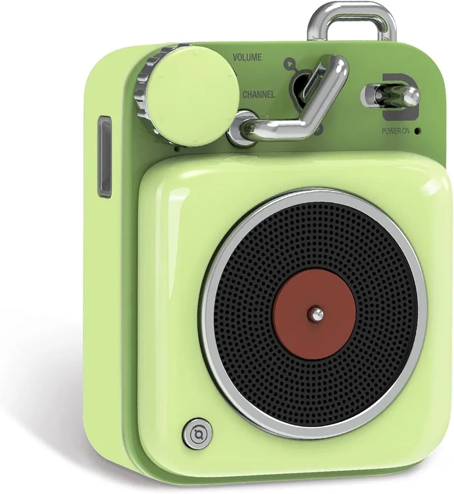 Muzen Audio Key Lime Button Portable Wireless High Definition Audio Bluetooth Speaker - Classic Vintage Retro Design
