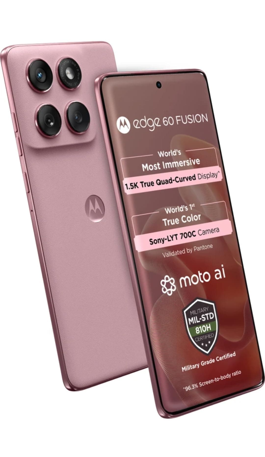 Motorola Edge 60 Fusion 5G (Pantone Zephyr, 12GB RAM, 256GB Storage)