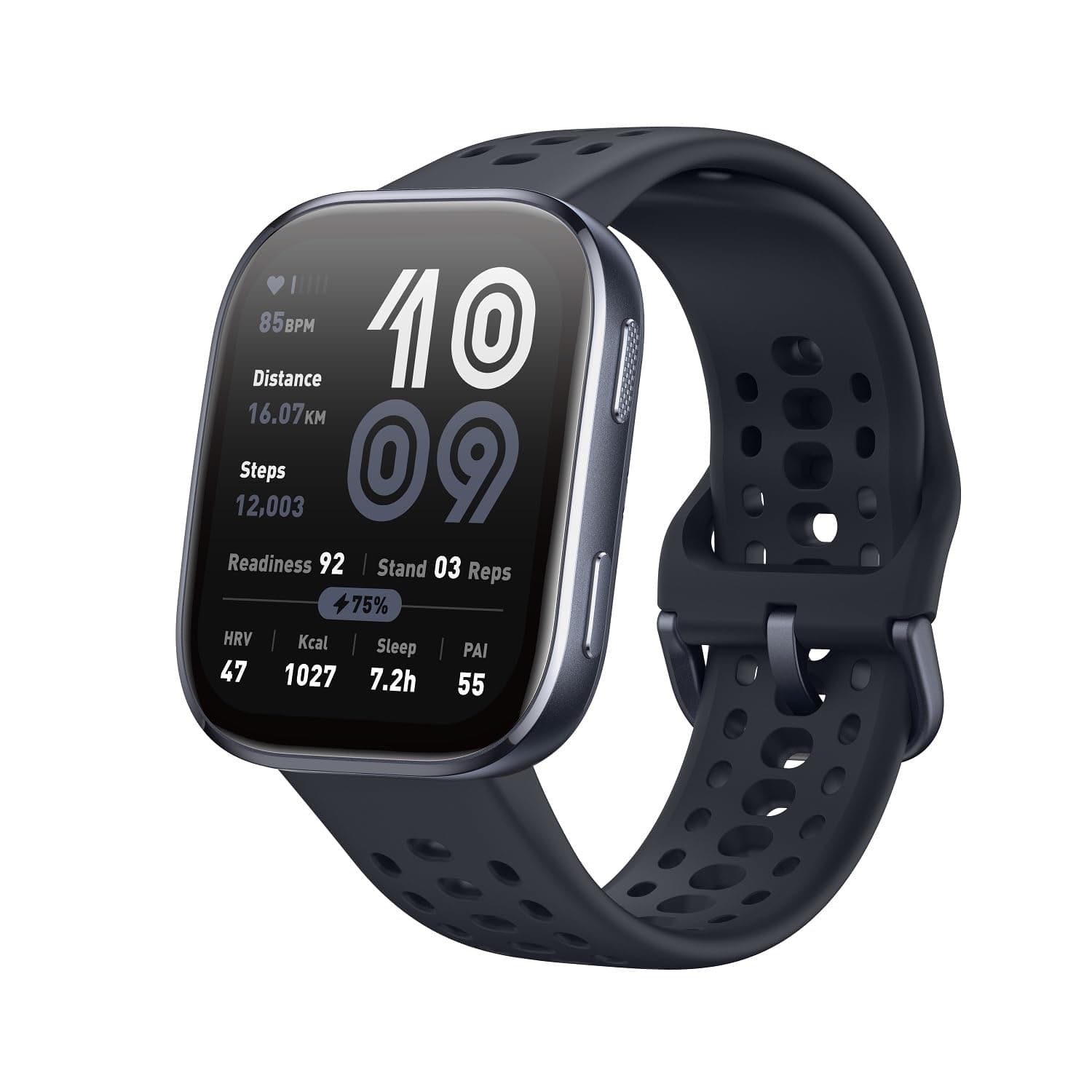 Amazfit Bip 6 Smart Watch (46mm, Black), 1.97" AMOLED, 14-Day Battery, GPS & Free Maps, Bluetooth Calling, AI Features, Health, Fitness & Sleep Tracki...