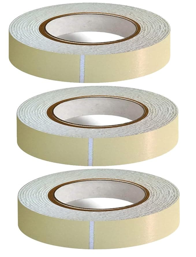 D-fix Double Side White Foam Tape - 5 Meters in Length - 24mm / 1" Width - 3 Rolls Per Pack - Multipurpose usage, Best for Mounting, Strong Adhesion f...