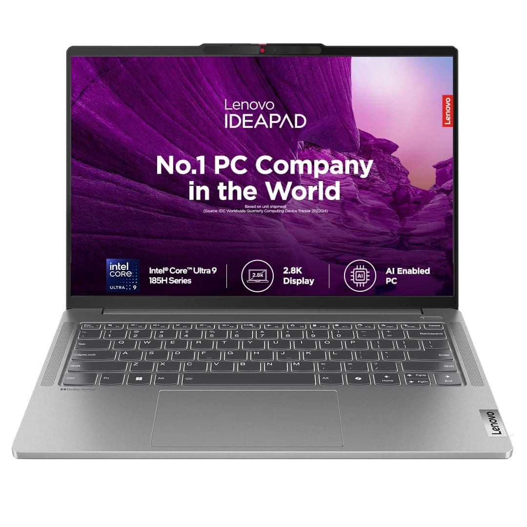 Lenovo IdeaPad Pro 5 Intel Core Ultra 9 185H Built-in AI 14" (35.5cm) 2.8K OLED 400Nits 120Hz Laptop (32GB RAM/1TB SSD/Windows 11/Office Home 2024/1Yr...