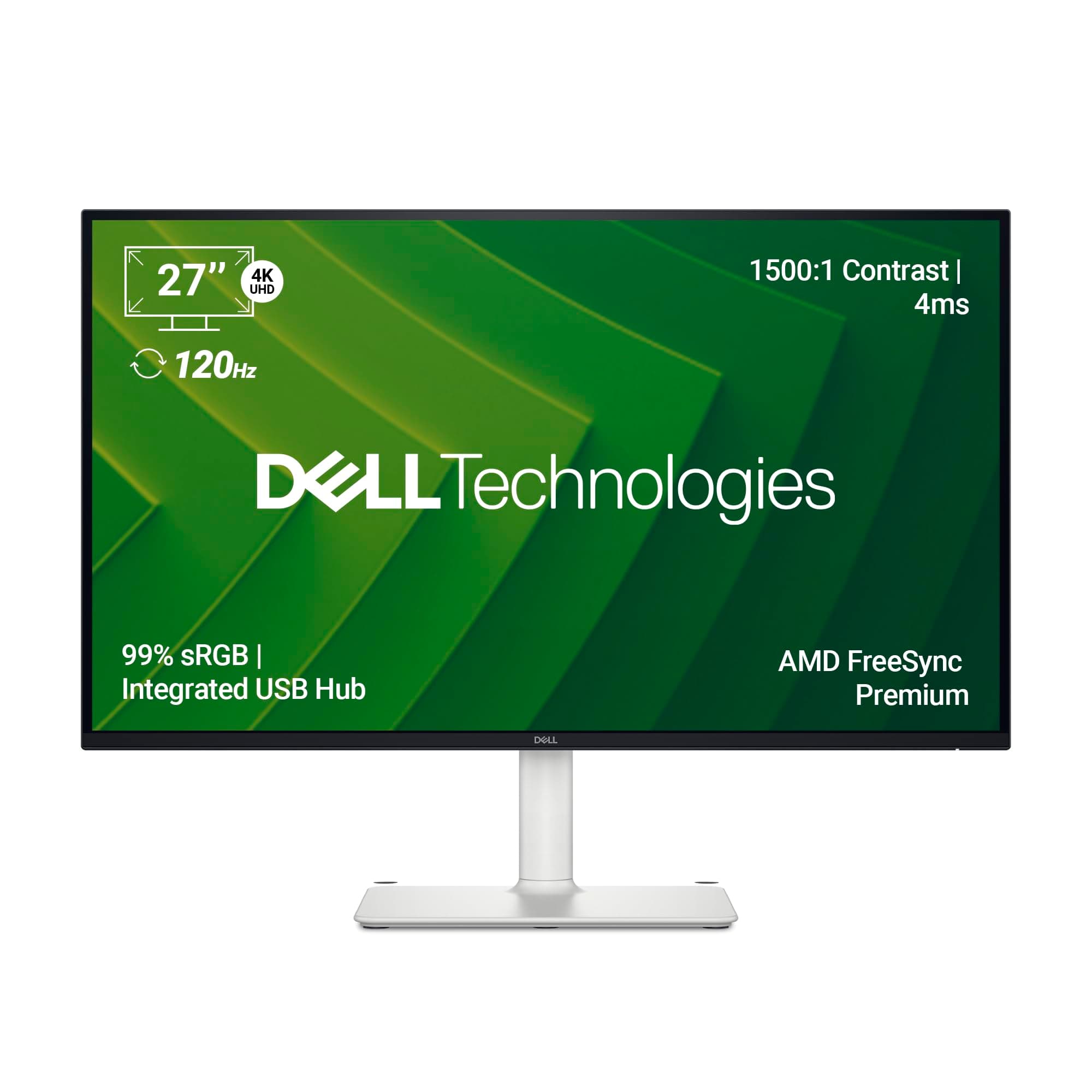 Dell S2725QC 27"/68.58 cm USB-C Monitor|Titan Grey|IPS 120Hz| 350 cd/m2 |4 ms, Contrast 1,500:1| Tilt, Height, Pivot & Swivel Adjustable|Ports: 2X HDM...