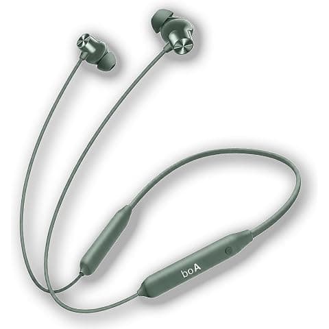 boA Trending Bluetooth Neckband with Mic, Quick Charge Technology, Ergonomic Neckband Fit, HD Calling Mic, Sweat Resistant Build for Music Gaming Travel, Compatible with Android and iOS Devices