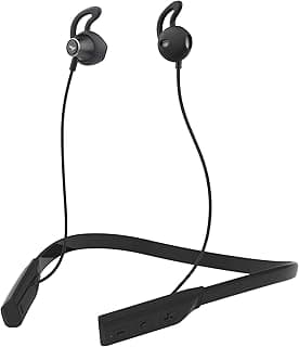 Mozu Flexiband 250 Neckband Wireless Bluetooth 5.0 Earphones/Headphones with Deep Bass in-Built Mic Dual Pairing Support & Up to 10 Hours Playtime (Bl