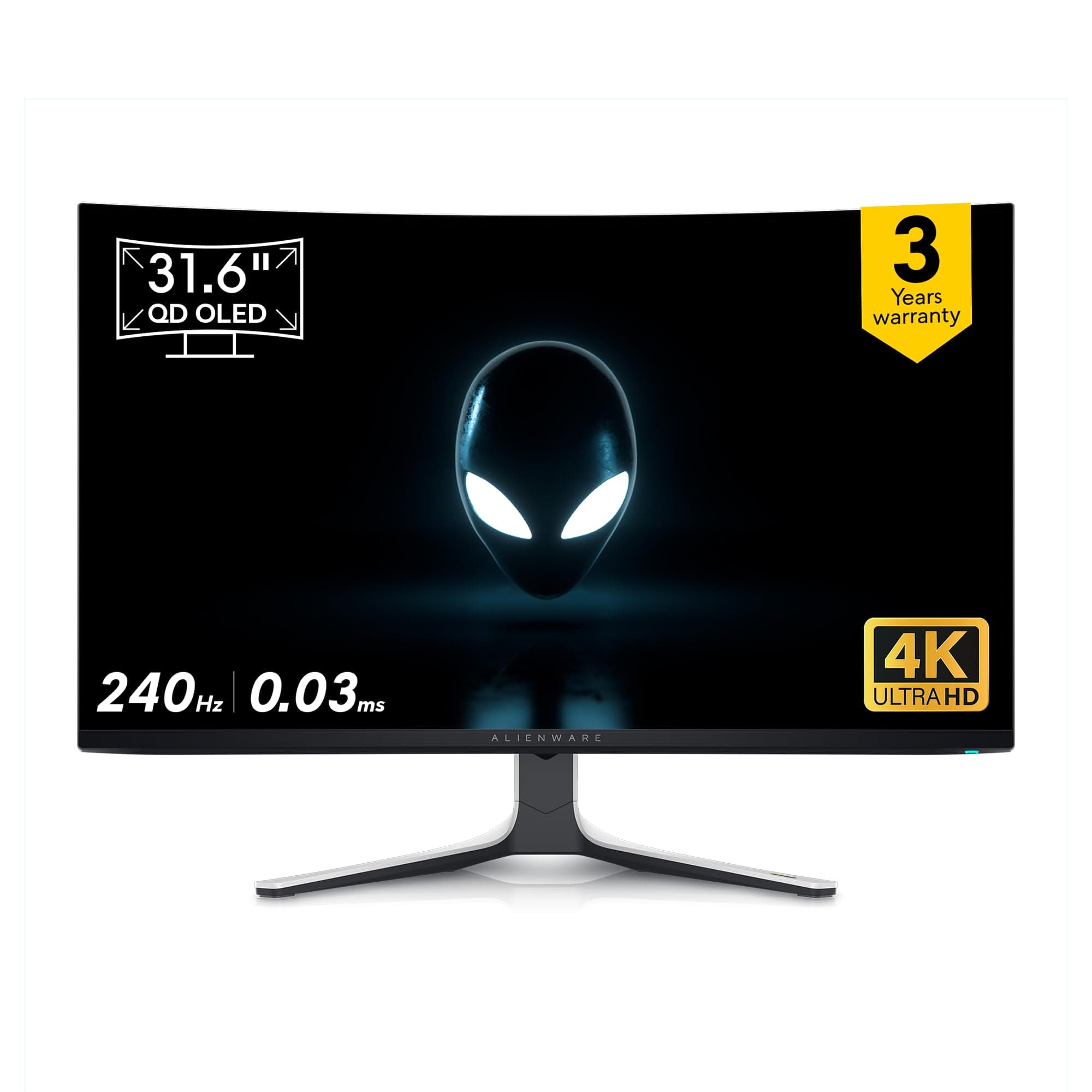 Alienware-AW3225QF 80.01cm (32") 4K QD-OLED Gaming Monitor, Screen Coating: Anti-Reflection, Color Support: 1.07 Billion, Response Time: 0.03ms(typica...