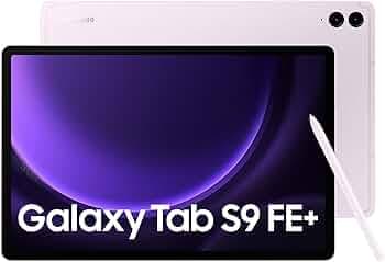Samsung Galaxy Tab S9 FE+ 31.50 cm (12.4 inch) Display, RAM 12 GB, ROM 256 GB Expandable, S Pen in-Box, WiFi+5G, IP68 Tablet, Lavender