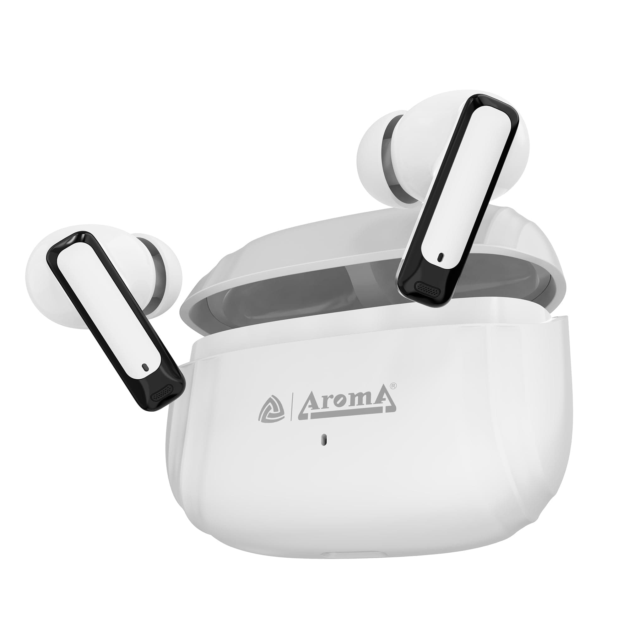 AROMA TWS19 Power V5.4 True Wireless Earbuds - Dazzling White