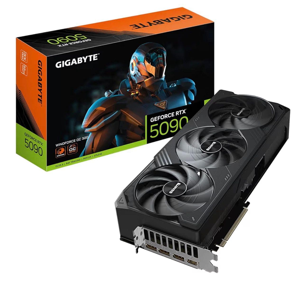 GIGABYTE GeForce RTX 5090 WINDFORCE OC 32G, Graphics Card, Triple Fan Cooling