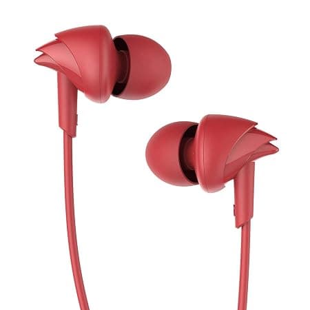 (Renewed) boAt BassHeads 100 Hawk Inspired Earphones with Mic (Furious Red)