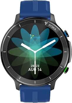 (Refurbished) SYSKA Stellar, 1.28'' Display, Multiple Watch Faces, Accelerometer, HR & SpO2 Monitoring,