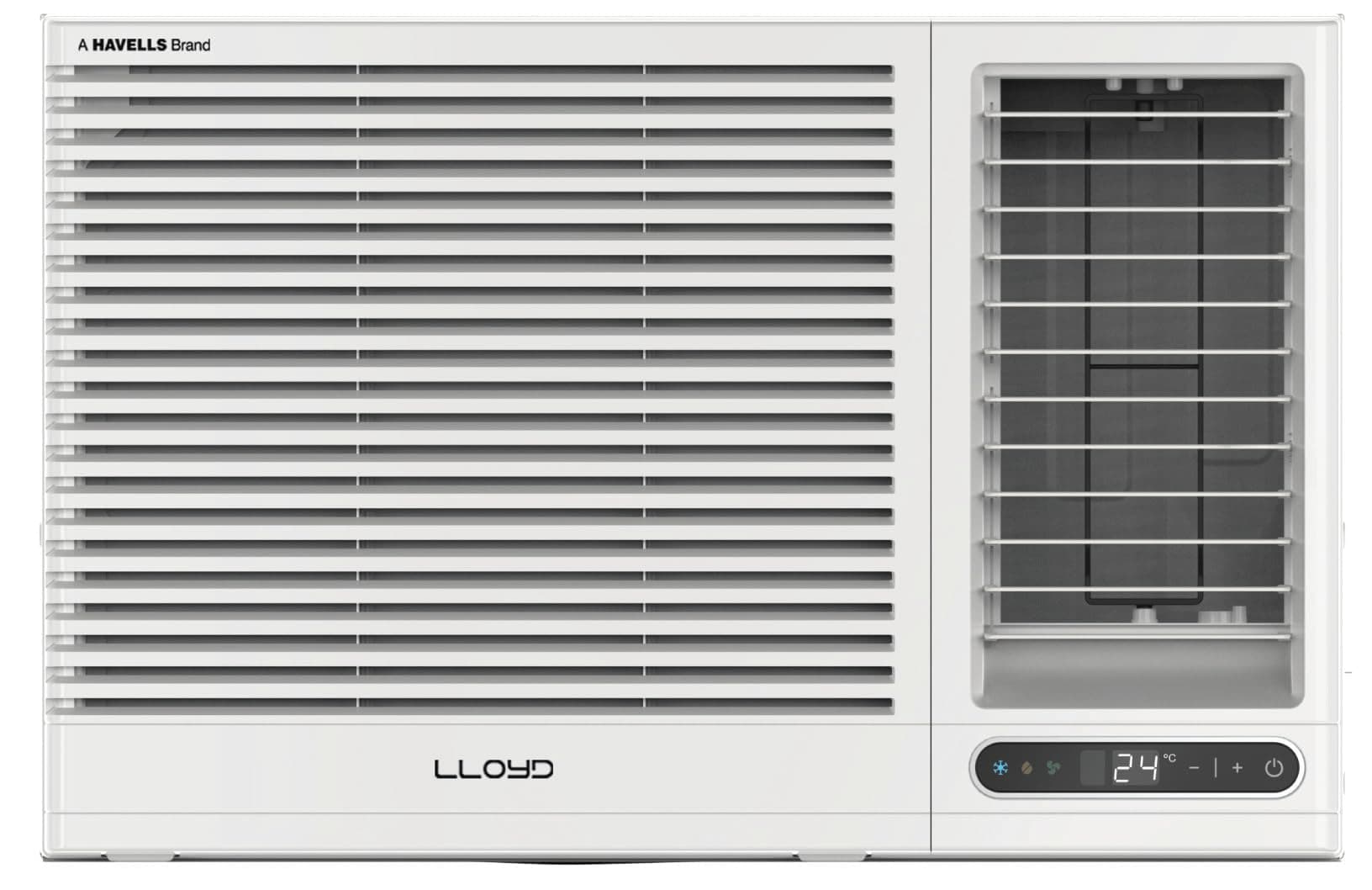 Lloyd 1.5 Ton 5 Star Fixed Speed Window AC (Copper, 2024 Model, White with Silver Deco Strip, GLW18C5XWSEA)