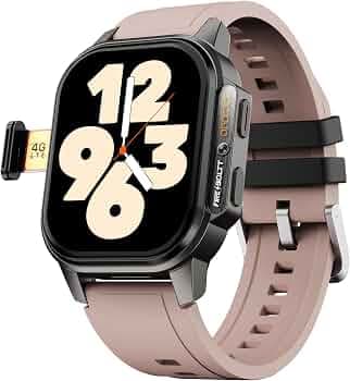 (Refurbished) Fire-Boltt Snapp Smart Watch, Selfie Camera, 4G Nano-SIM Slot, 54.1mm AMOLED Display, Play Store- Unlimited apps, 1000mAh Battery, 2GB/4...
