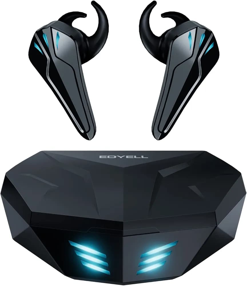 EDYELL TW2S Gaming True Wireless Earbuds, Dedicated Gaming Mode, Ultra-Long Playtime, Less Than 40ms Latency, Upgraded Bluetooth 5.1 Technology, IPX7 Trusted Waterproof