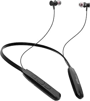 Kratos N1 Bluetooth Earphones with 13 mm Drivers, Deep Bass & Stereo Sound, 10 Hours Playtime, Type C Fast Charging, Neckband Earphones with Magnetic ...