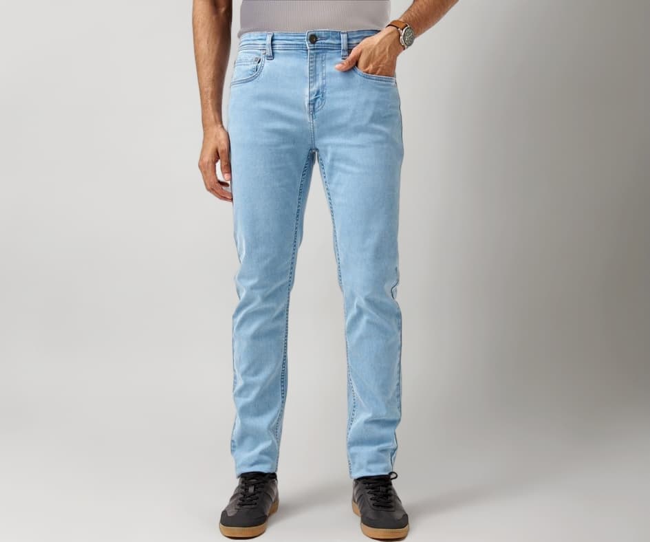 The Pant Project Slim Fit Stretchable Jeans for Men | Mens Denim Cotton Pants | Stylish Ankle Length Jean