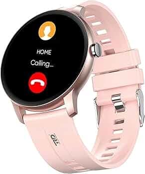 RD X-15 Bluetooth Calling Smartwatch | Multi-Sports Mode with SpO2, Calories Tracker, and Health Monitor G Sensors | 1.3" Full Touch IP67, LCD Screen with IPS 320 * 320 Resolution | Pink Color
