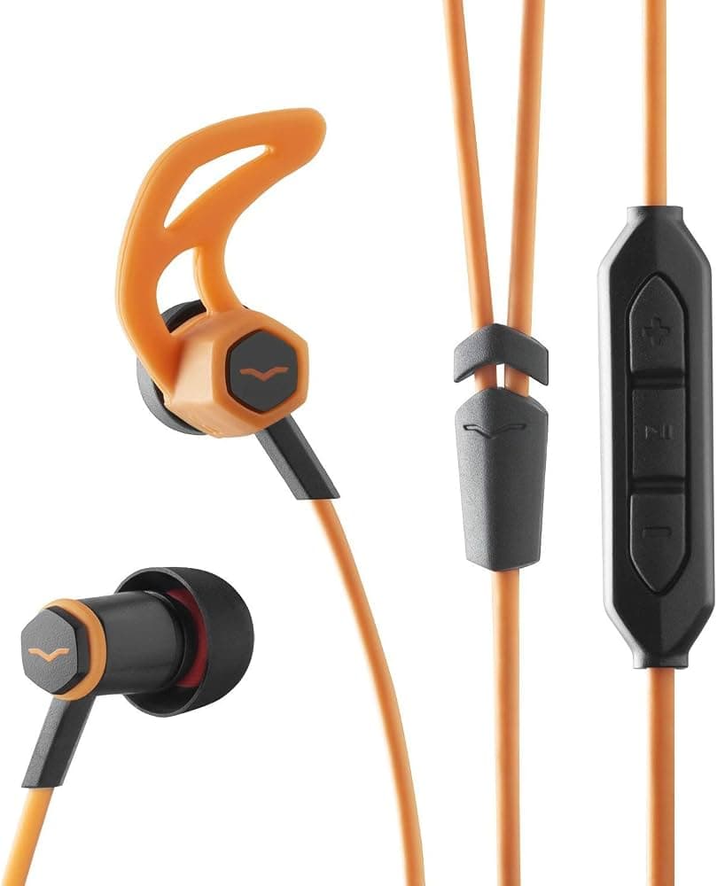 V-Moda Forza in-Ear Hybrid Sport Headphones with Mic for Apple (Orange)