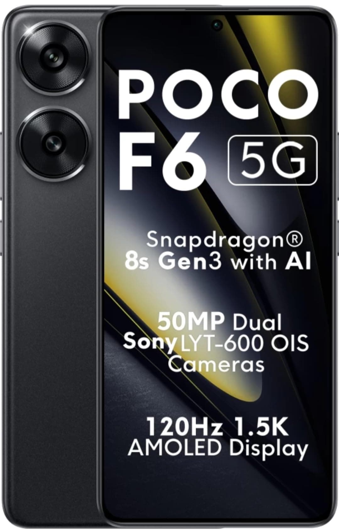 POCO F6 5G (Black, 256 GB) (12 GB RAM)