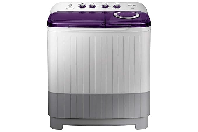 Samsung 7.5 kg Semi-Automatic Top Loading Washing Machine (WT75M3200HL/TL, Light Grey, Air turbo drying) Washing Machines & Dryers